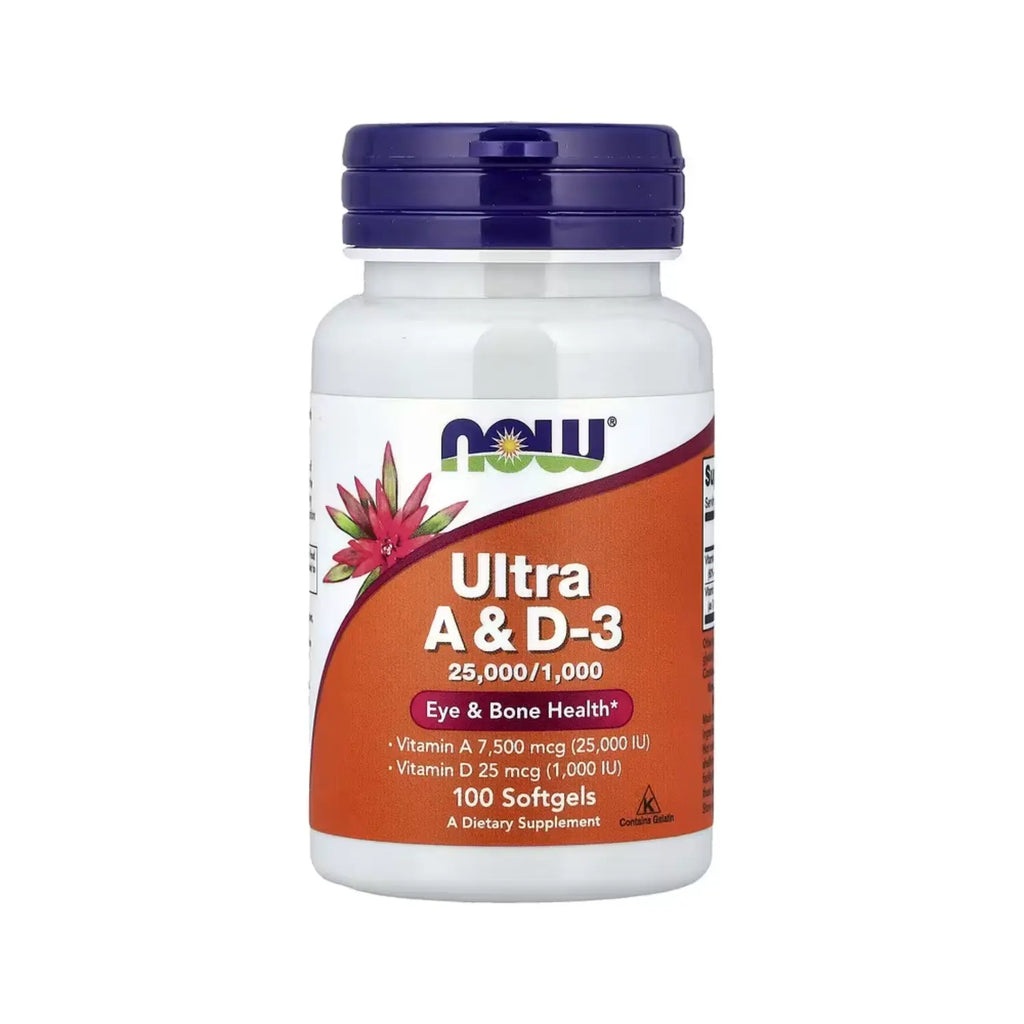 NOW Foods, Ultra A y D3, 100 cápsulas blandas sfn
