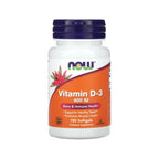NOW FOODS | VITAMINA D-3 400 UI 180 CÁPSULAS PARA LA SALUD ÓSEA E INMUNE