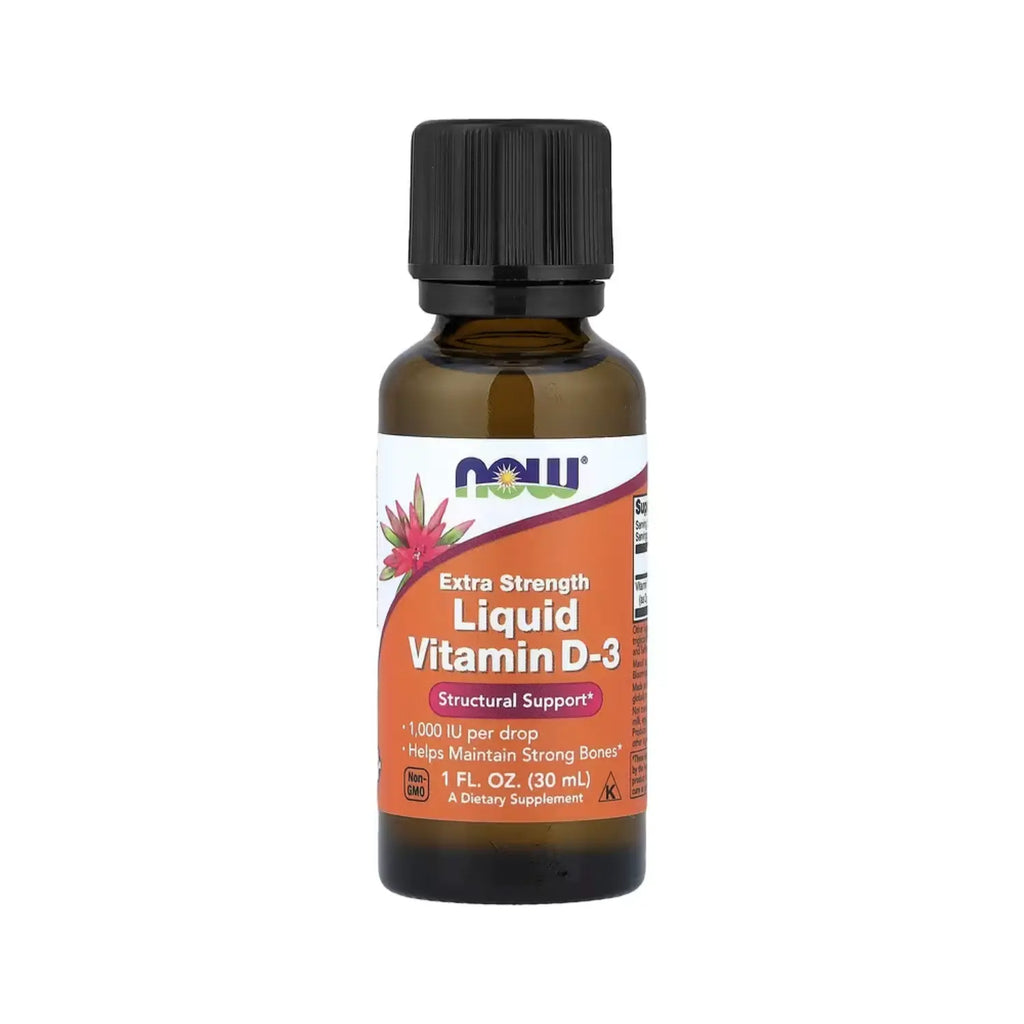 NOW FOODS VITAMINA D-3 LIQUIDA, 1000 UI, 1 FL OZ (30 ML) SFN