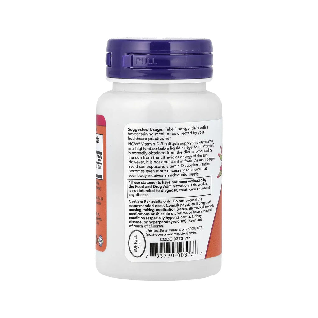 NOW FOODS VITAMINA D-3 5000 IU 240 SGELS SFN