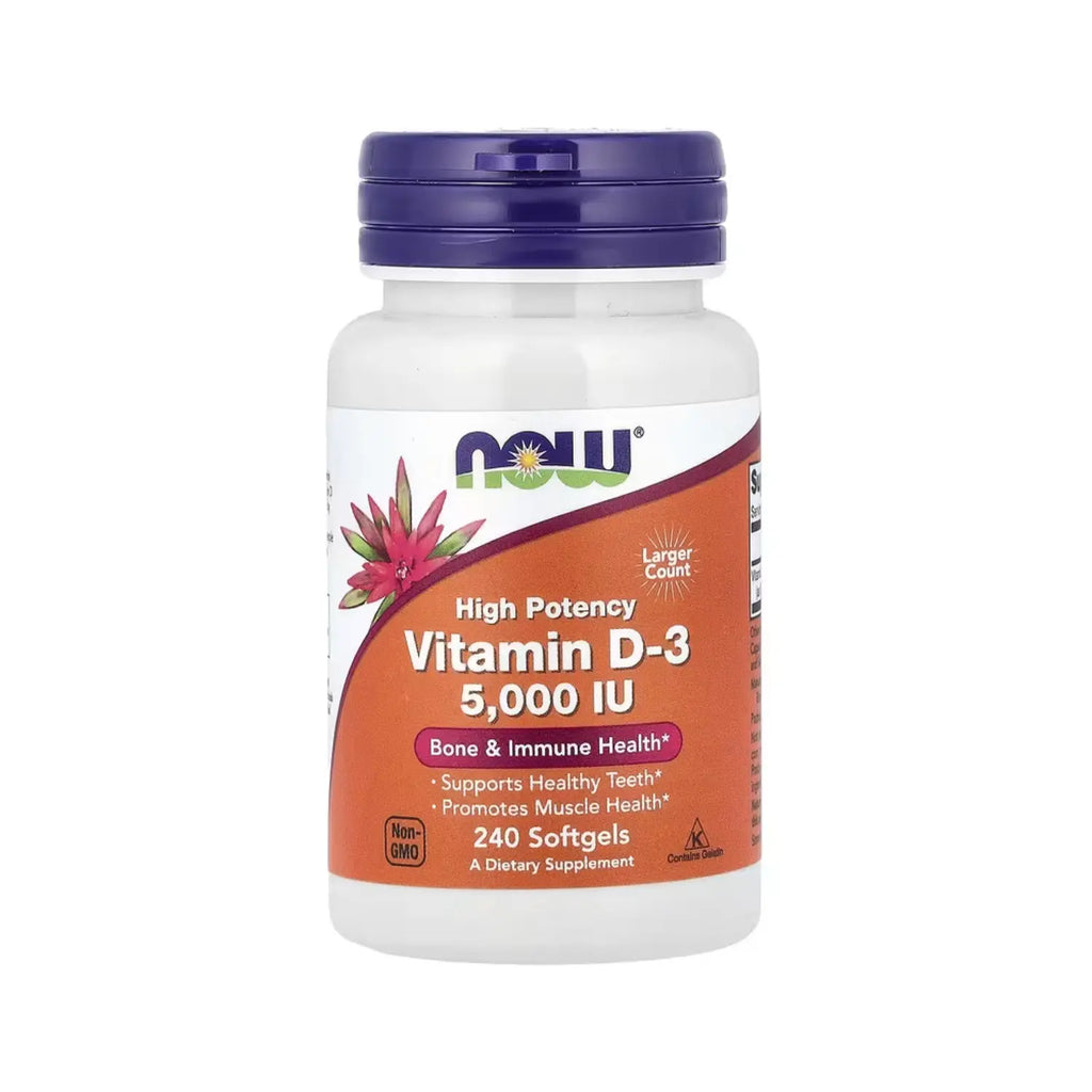 NOW FOODS VITAMINA D-3 5000 IU 240 SGELS SFN