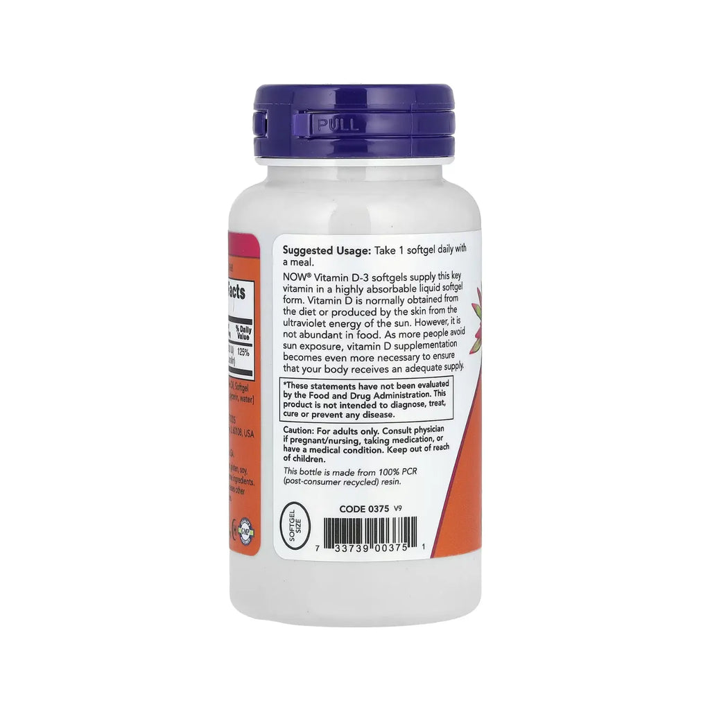NOW FOODS VITAMINA D-3 1000 IU 360 SGELS SFN