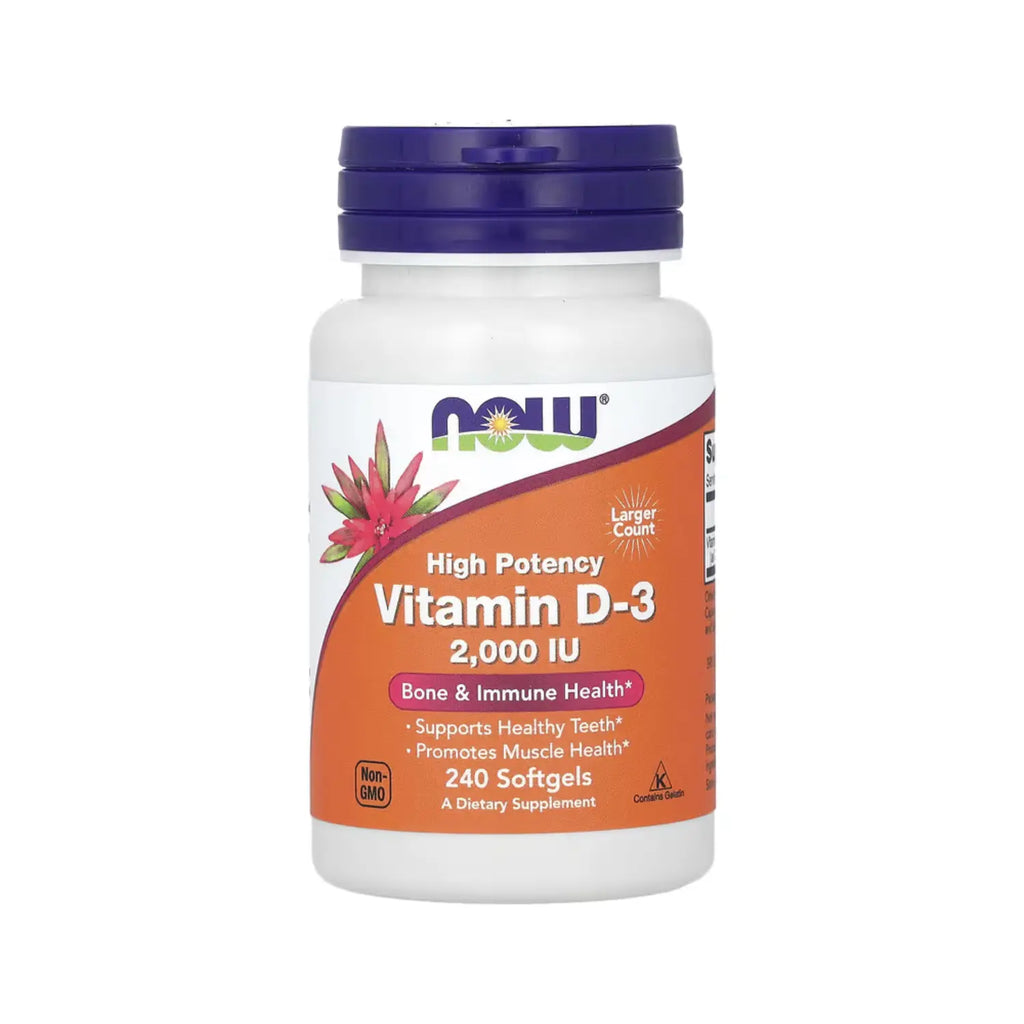 NOW FOODS VITAMINA D3 DE ALTA POTENCIA 2000 UI 240SGELS SFN