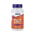 NOW Foods, Mega vitamina D3 y MK-7, 120 cápsulas sfn