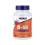 NOW FOODS VITAMINA B-50 PRODUCCIÓN ENERGÍA 100 VEGCAPS SFN