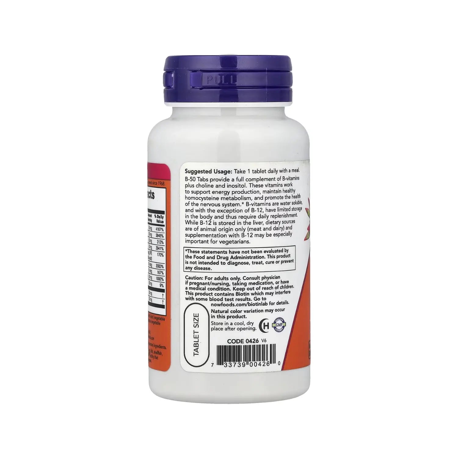 NOW Foods, B-50, 100 comprimidos sfn