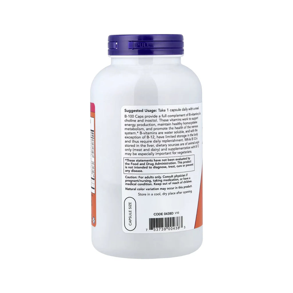 NOW FOODS VITAMINA B-100, 250 VCAPS SFN