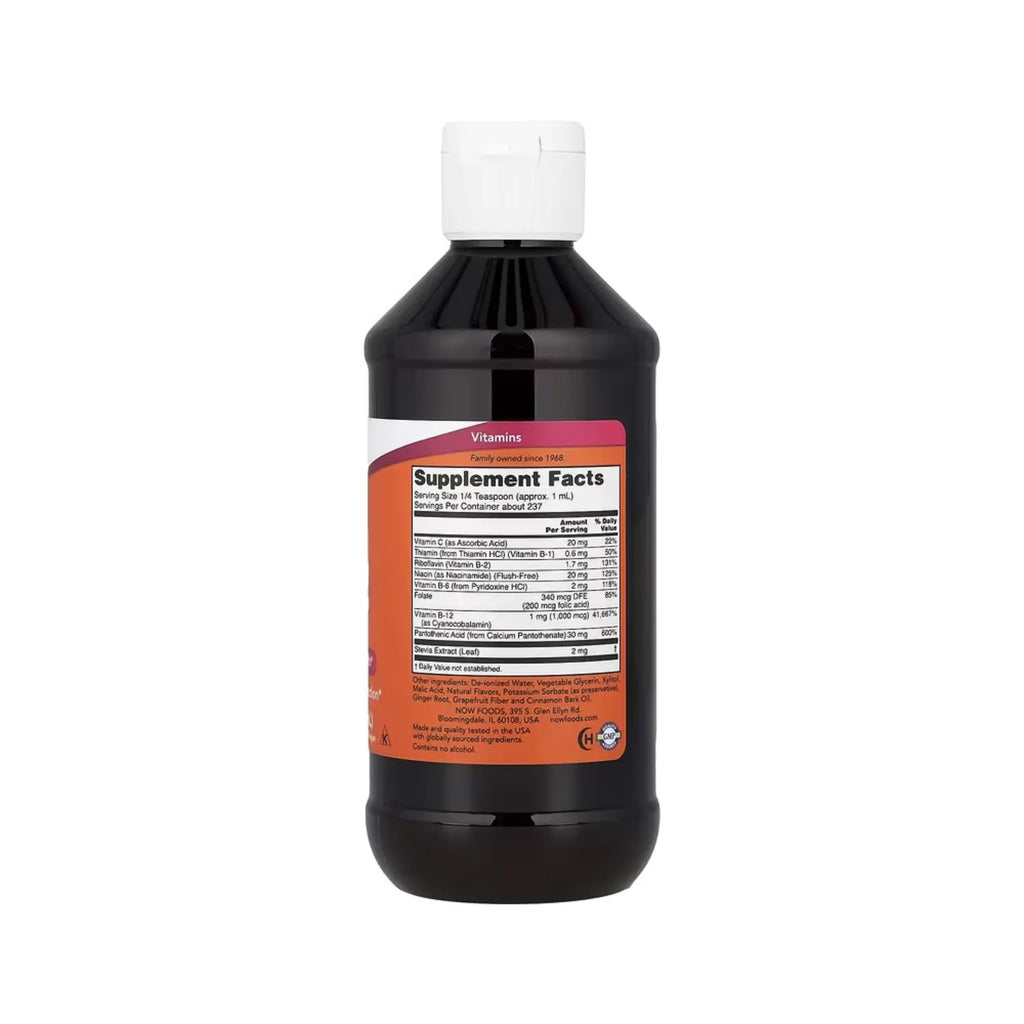NOW FOODS B-12 LIQUID B-COMPLEX 8 OZ