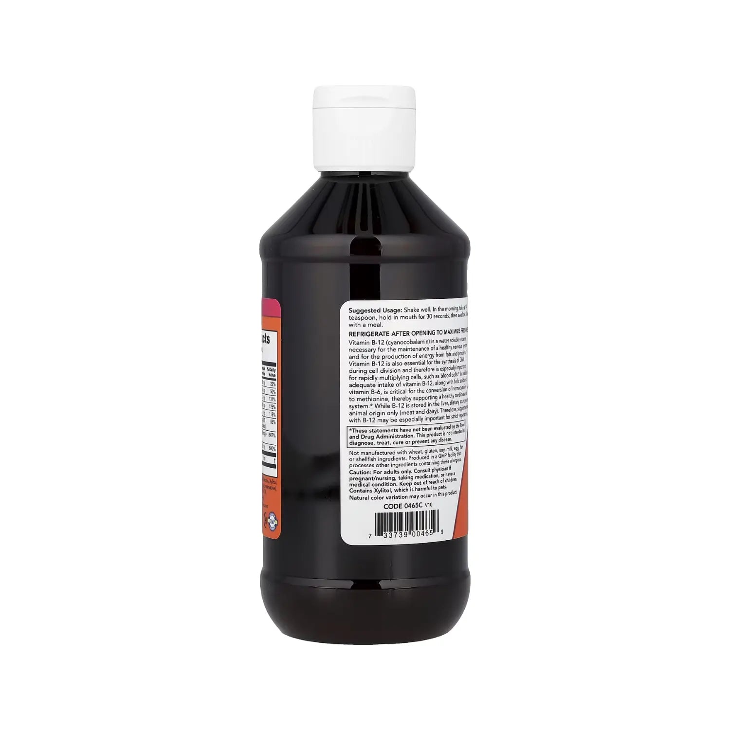 NOW FOODS B-12 LIQUID B-COMPLEX 8 OZ
