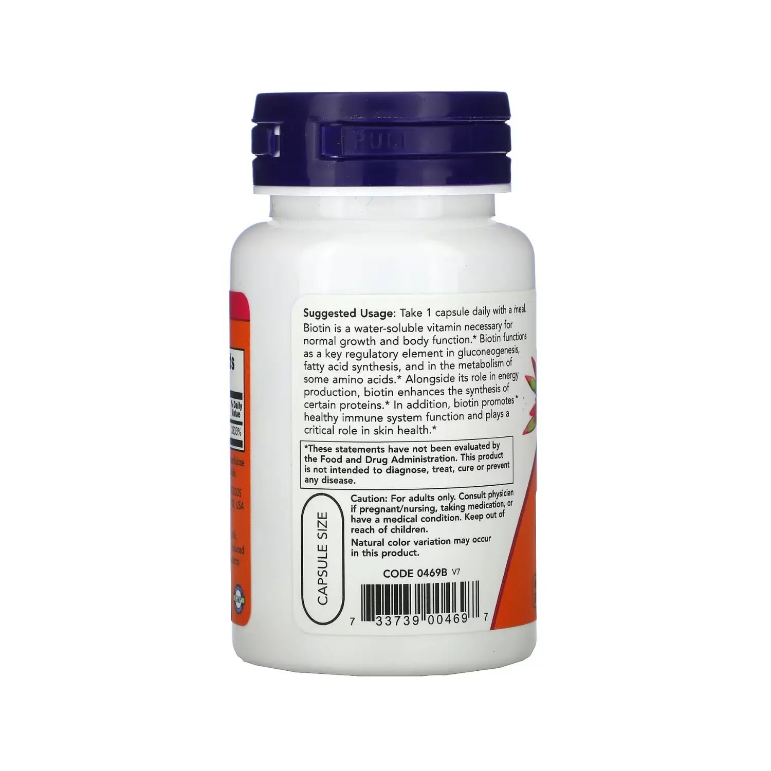 NOW FOODS BIOTIN 1000mcg 100 Vcaps