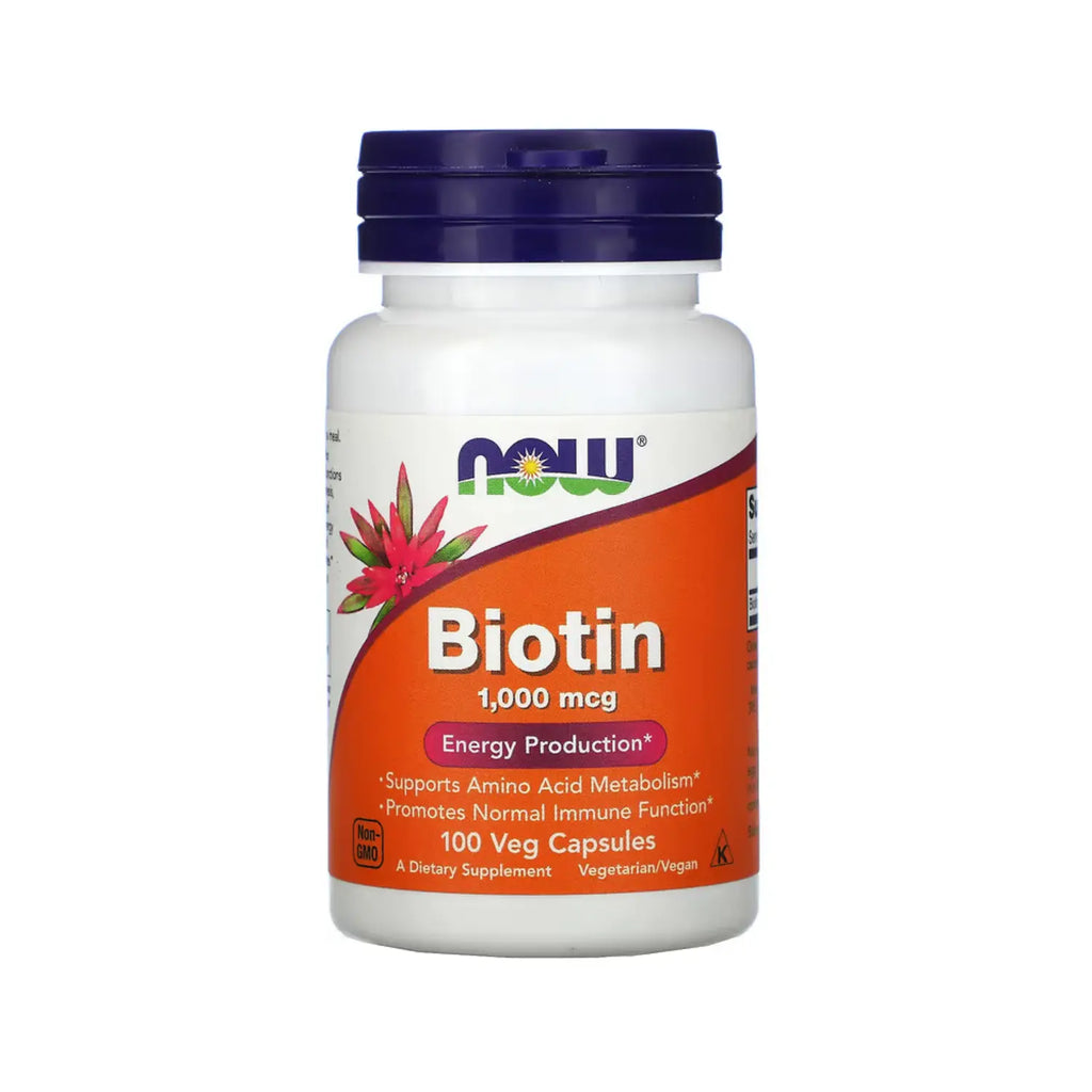 NOW FOODS BIOTIN 1000mcg 100 Vcaps
