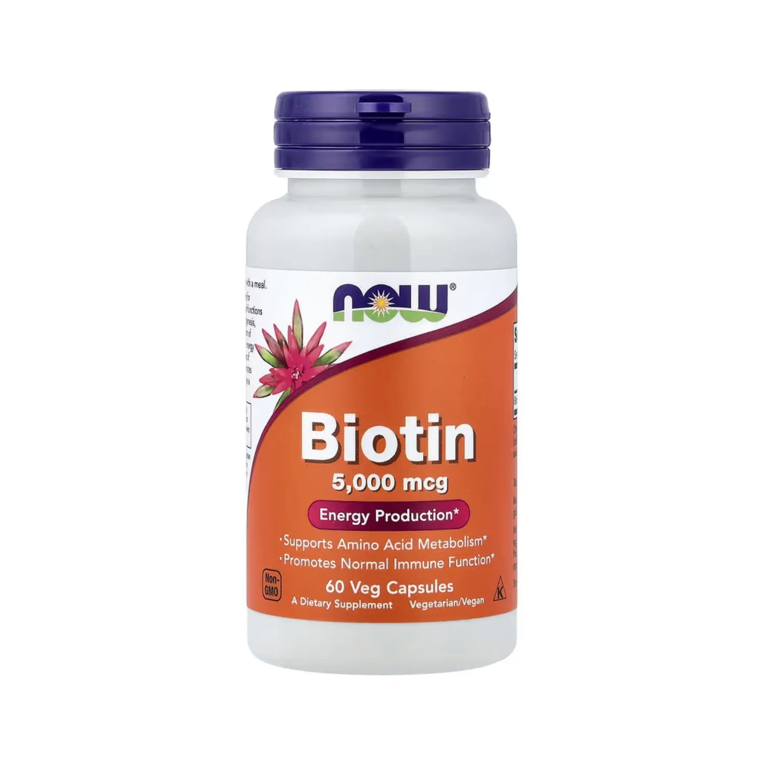 NOW FOODS BIOTINA 60 VEGCAPS 5000MCG SFN