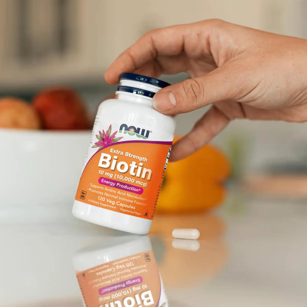 NOW FOODS BIOTINA EXTRA FUERTE 10MG 120VEGCAPS SFN