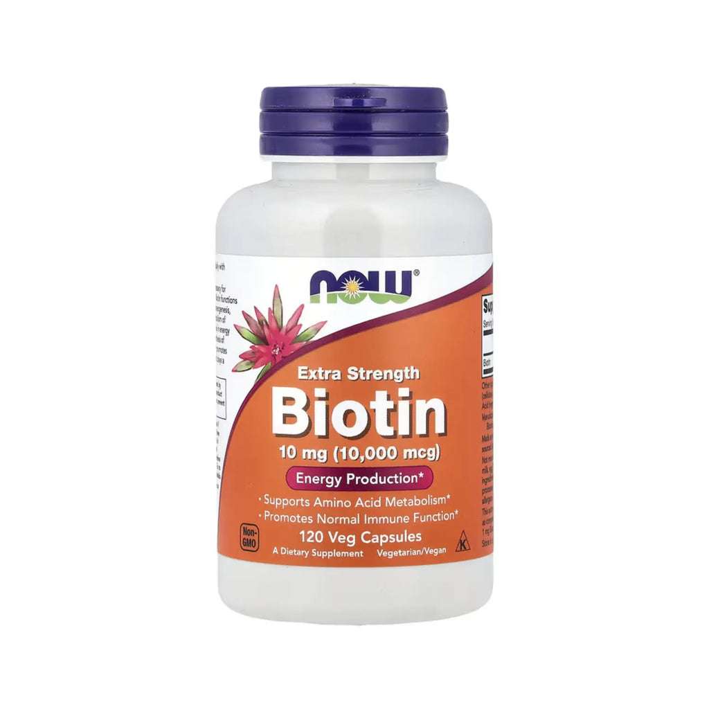 NOW FOODS BIOTINA EXTRA FUERTE 10MG 120VEGCAPS SFN