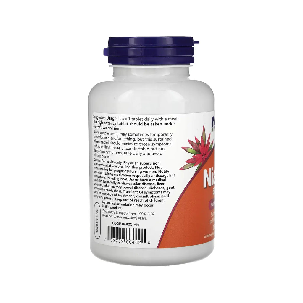 NOW FOODS NIACINA 500 MG 250 TABLETAS SFN