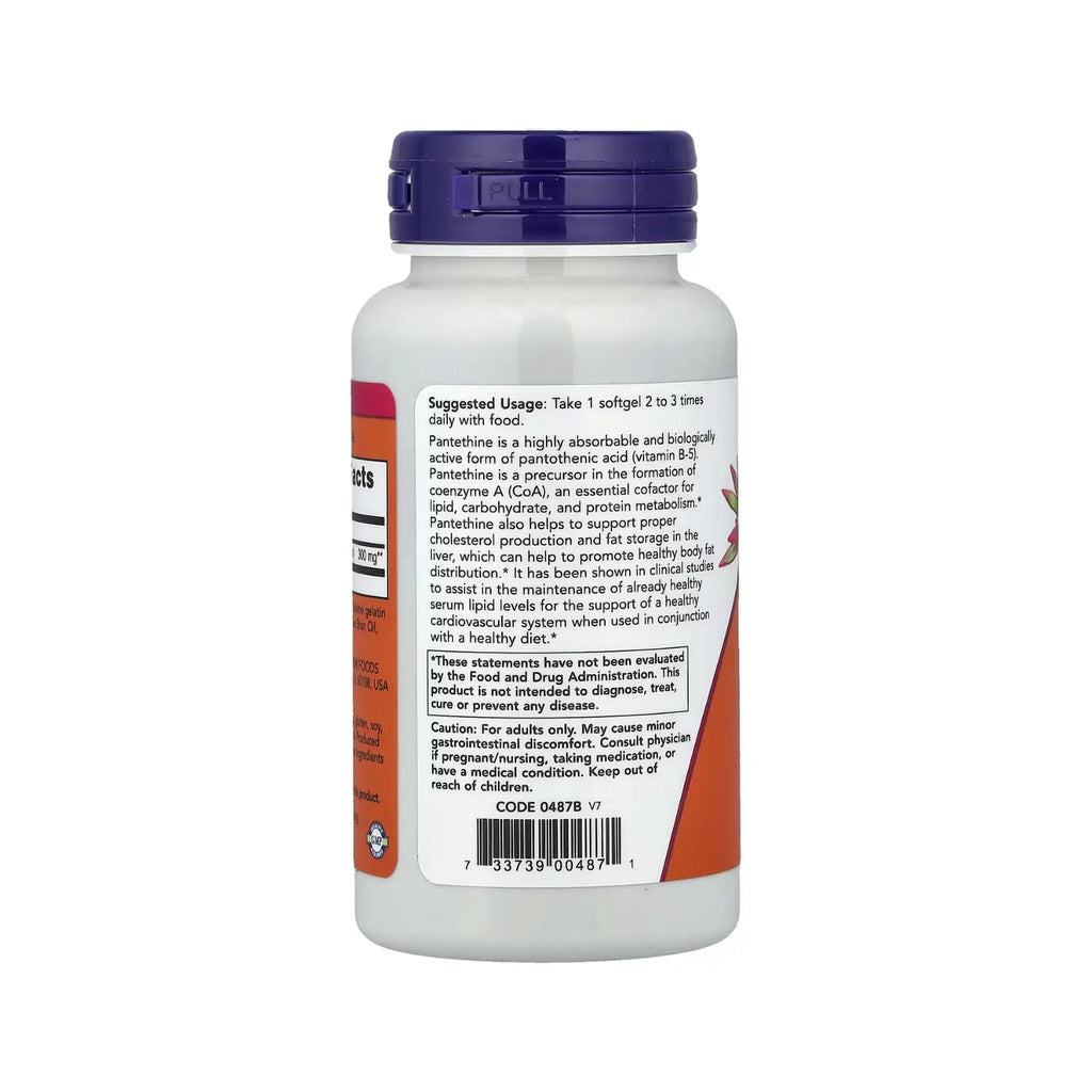 NOW Foods, Pantethine, 300 mg, 60 Cápsulas sfn
