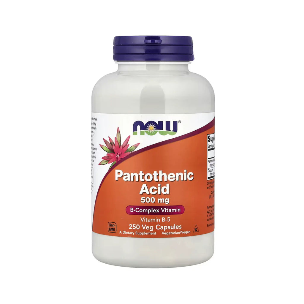 NOW Foods, Ácido pantoténico, 500 mg, 250 cápsulas vegetales sfn