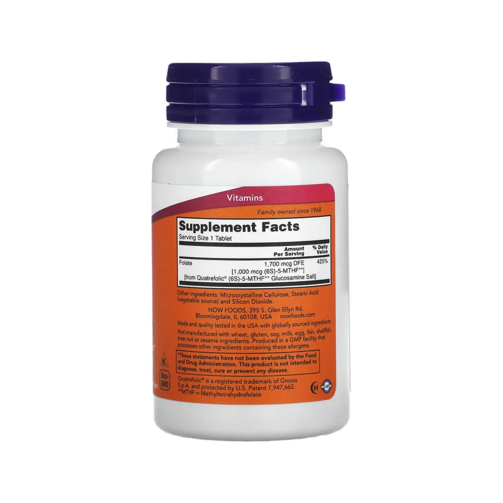 NOW FOODS METHYL FOLATE 1,000 MCG 90 TABS SFN