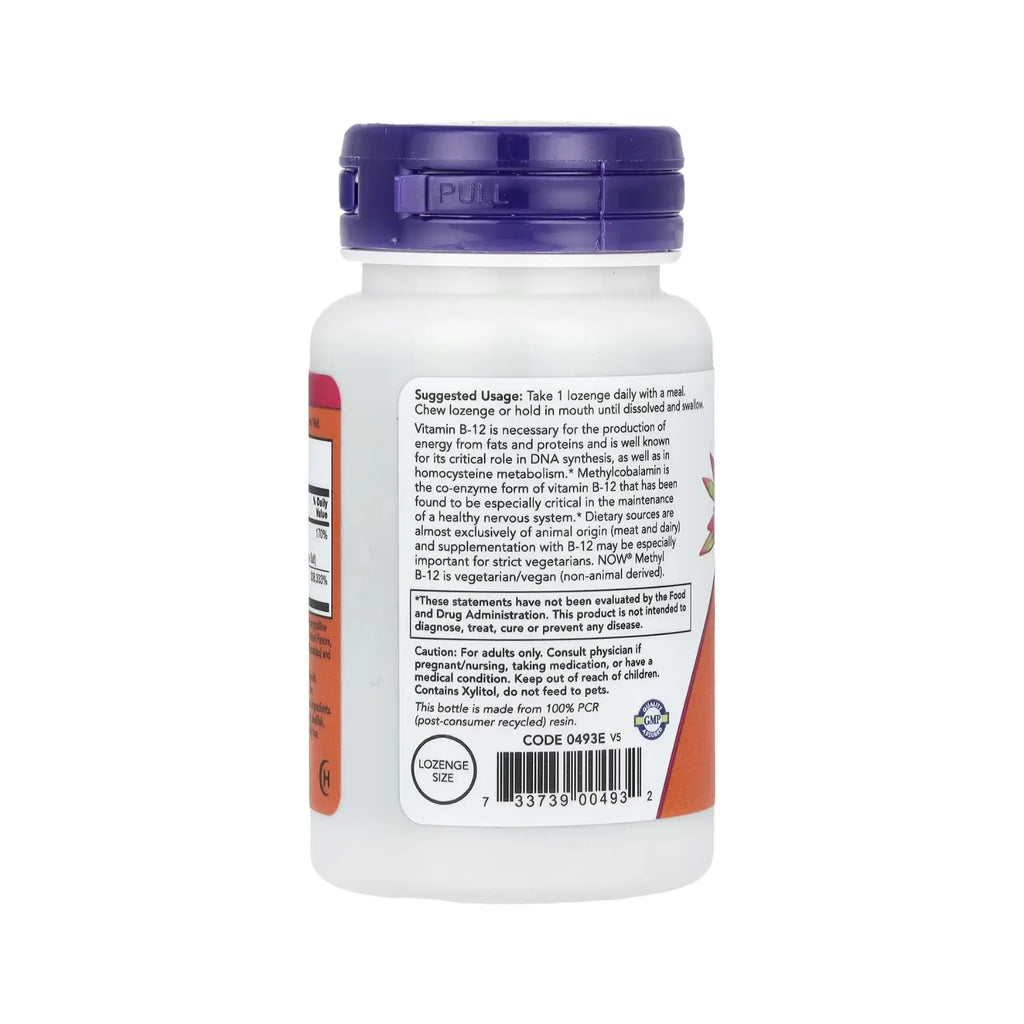 NOW Foods, Metil B12, 5000 mcg, 120 pastillas sfn