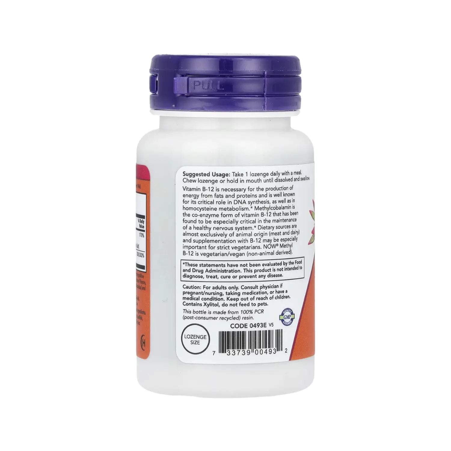 NOW Foods, Metil B12, 5000 mcg, 120 pastillas sfn