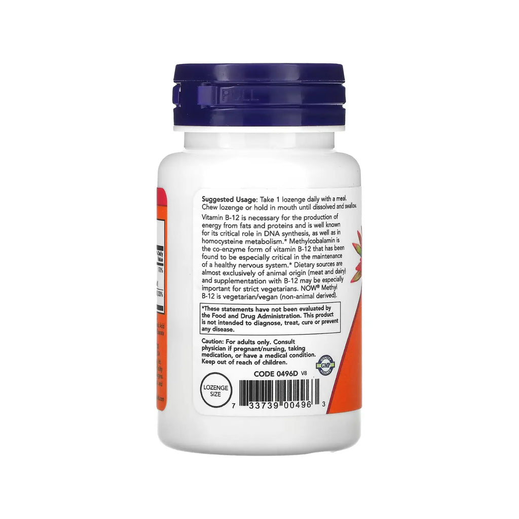 NOW FOODS METIL B-12 5000MCG 60LOZ SISTEMA NERVIOSO SFN