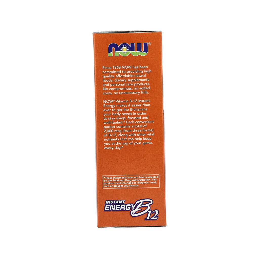 NOW Foods, Instant Energy B12, 2000 mcg, 75 sobres sfn