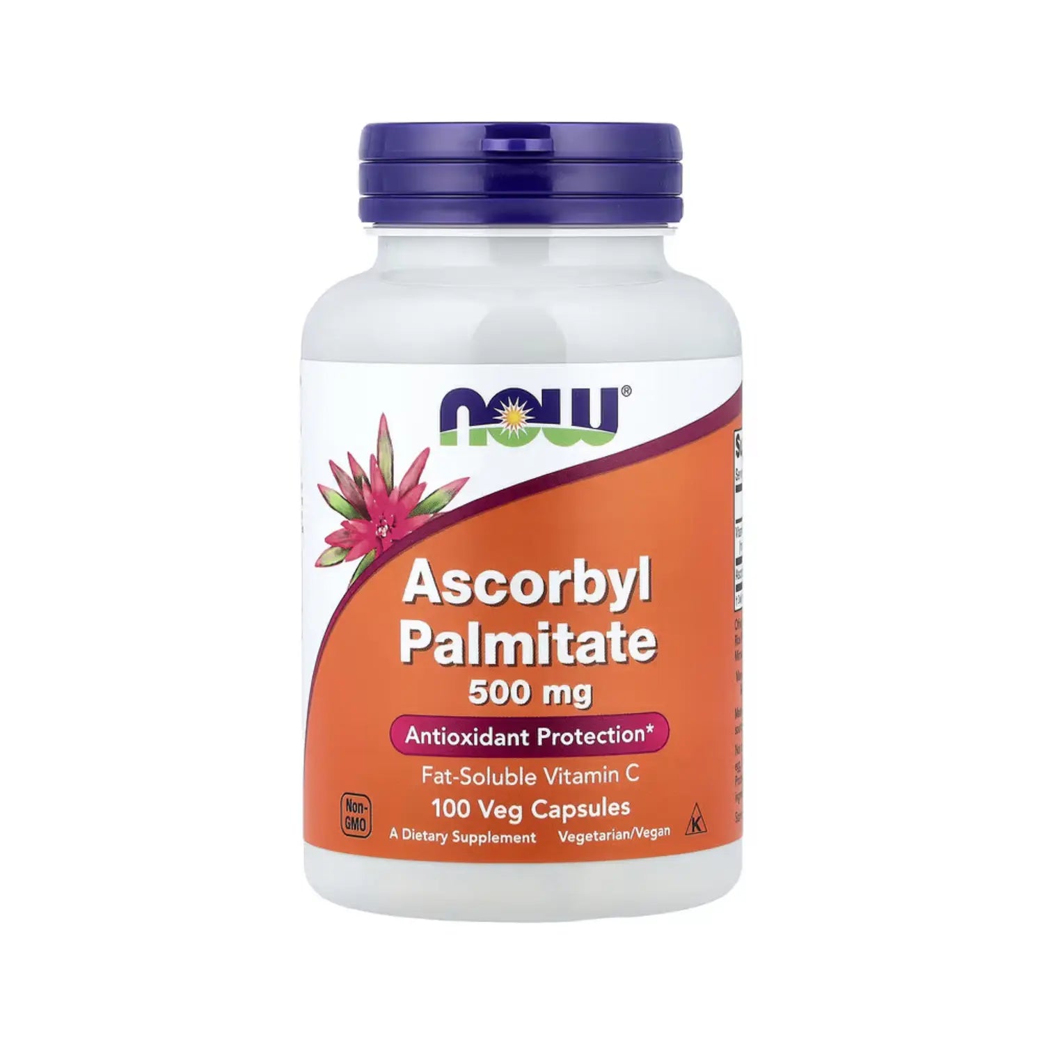 NOW Foods, Palmitato de ascorbilo, 500 mg, 100 cápsulas vegetales sfn