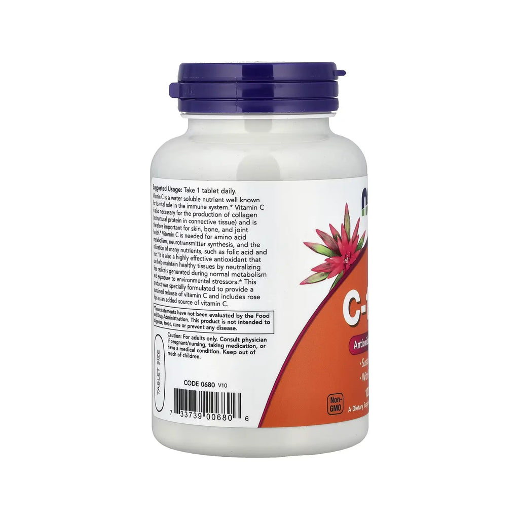 NOW FOODS C-1000 ESCARAMUJO 100 COMPRIMIDOS SFN