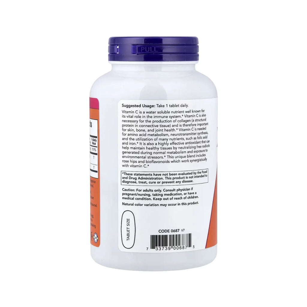 NOW FOODS C-1000 ESCARAMUJO Y BIOFLAVONOIDES 250 TABS SFN