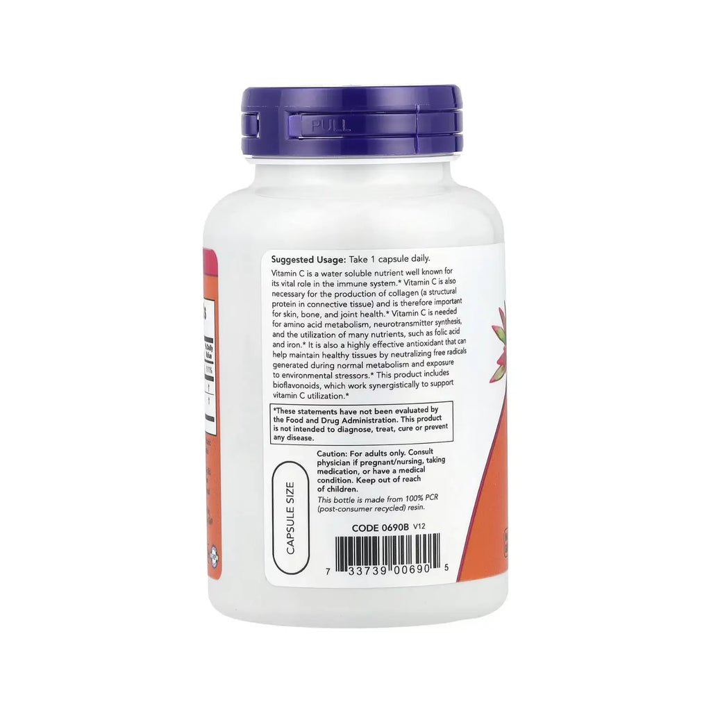 NOW FOODS C-1000 BIOFLAVONOIDES 100 CÁPSULAS VEGETALES SFN