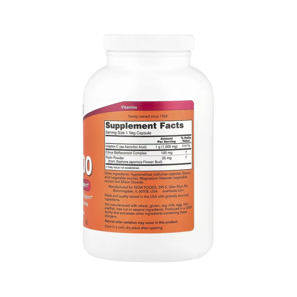 NOW Foods, C-1000, 500 cápsulas vegetales sfn