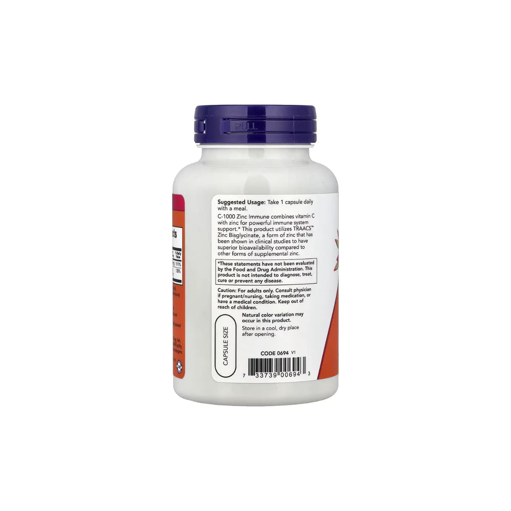 NOW FOODS C 1000 Y ZINC INMUNE 90VEGCAPS SFN