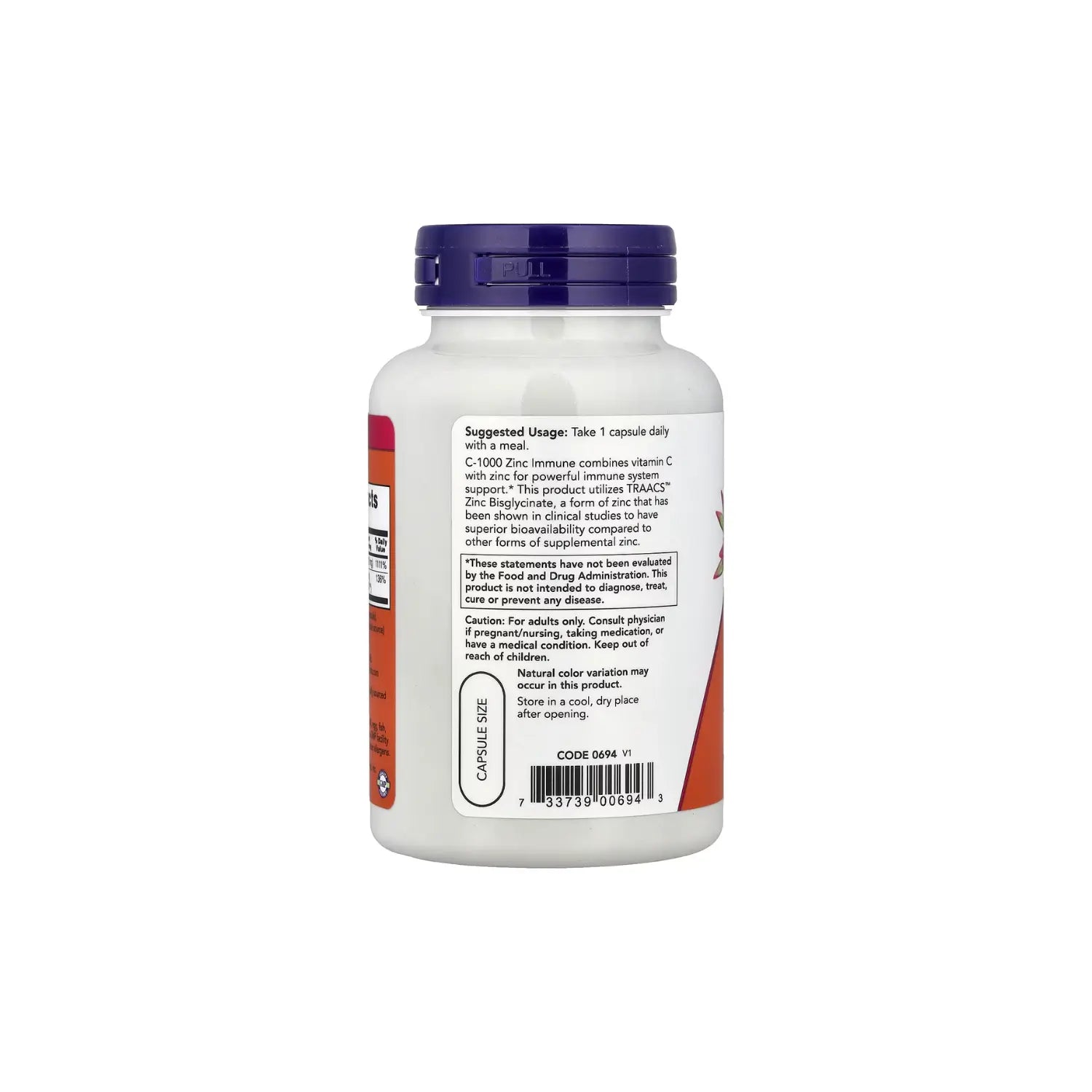 NOW FOODS C 1000 Y ZINC INMUNE 90VEGCAPS SFN
