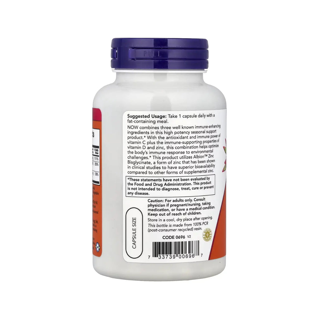 NOW FOODS C-1000 ZINC & D-3 100VCAPS
