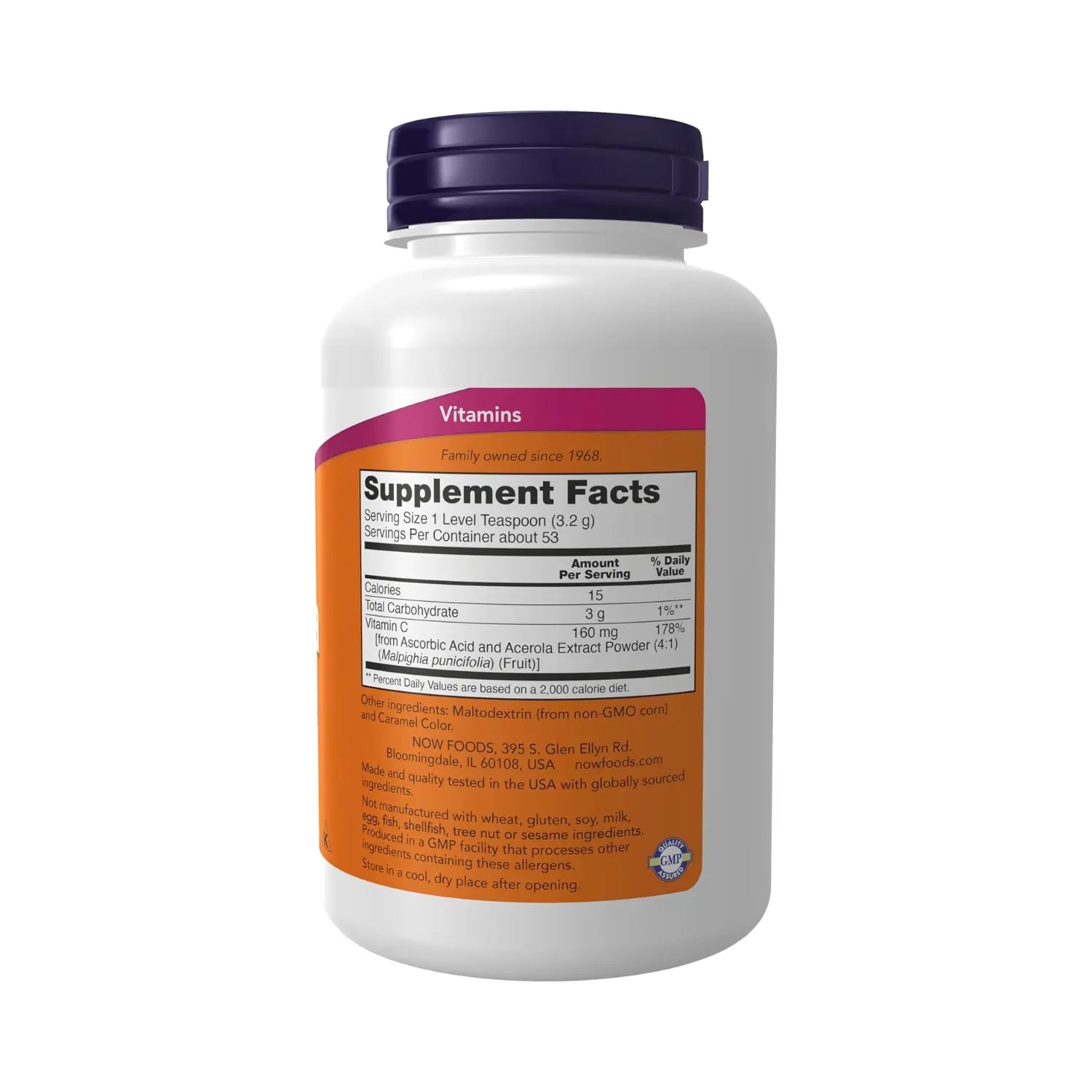 NOW Foods, Extracto de Acerola 4:1 en Polvo, 6 oz (170 g) sfn