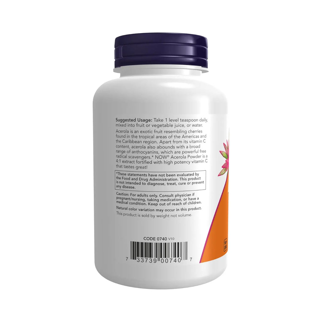 NOW Foods, Extracto de Acerola 4:1 en Polvo, 6 oz (170 g) sfn