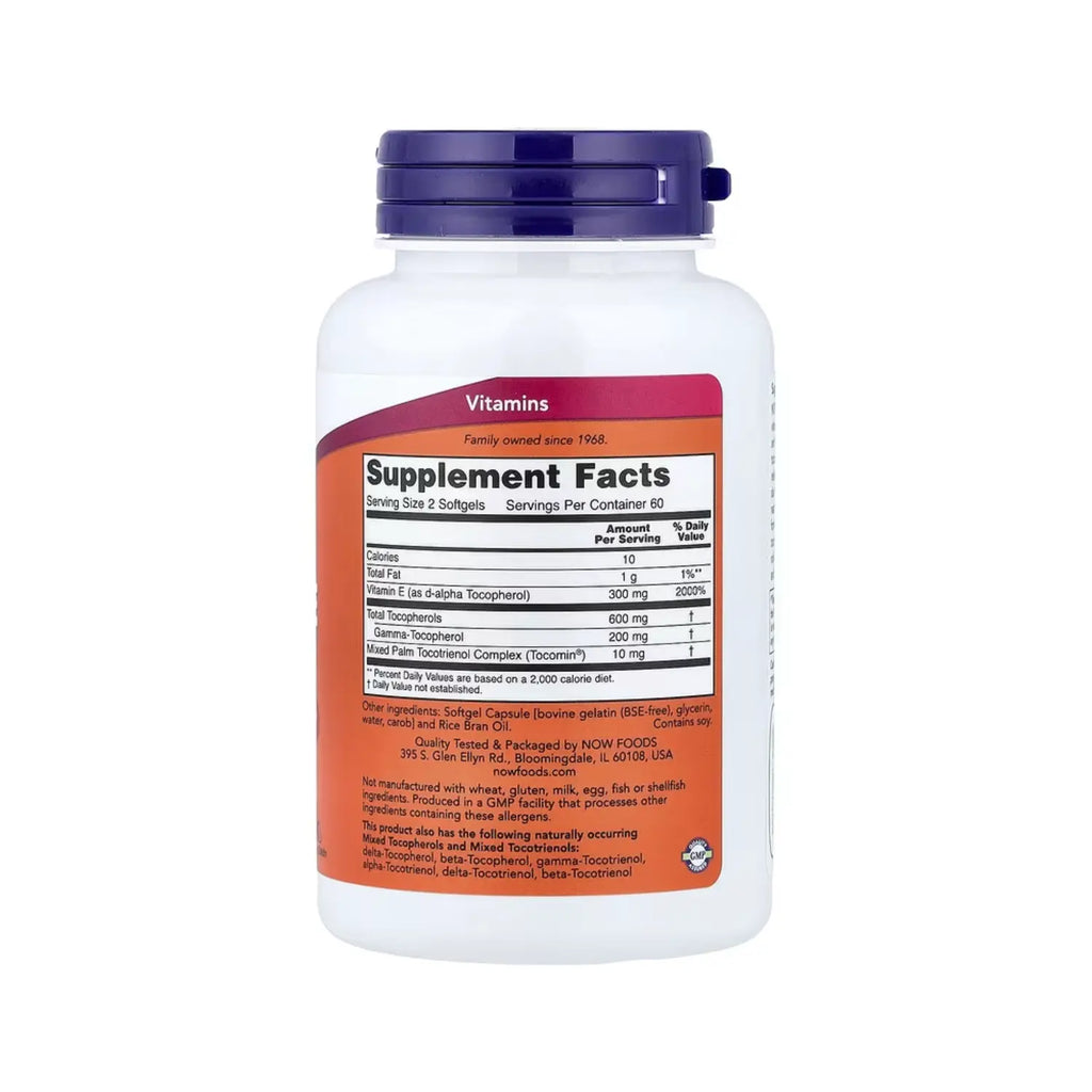 NOW FOODS GAMMA E COMPLEX 120 SOFTGELS