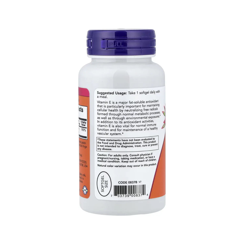 NOW FOODS VITAMINA E-400IU TOCOFEROLES MIXTOS 100SFTGELS SFN