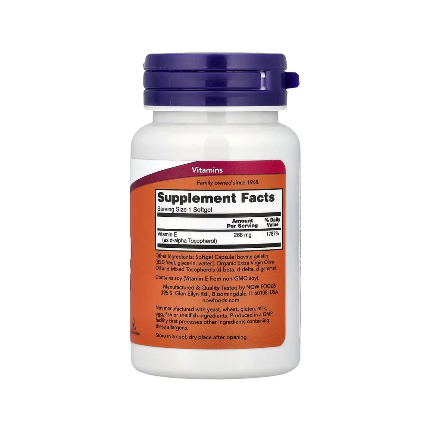 NOW FOODS VITAMINA E-400IU TOCOFEROLES MIXTOS 50SOFTGELS SFN