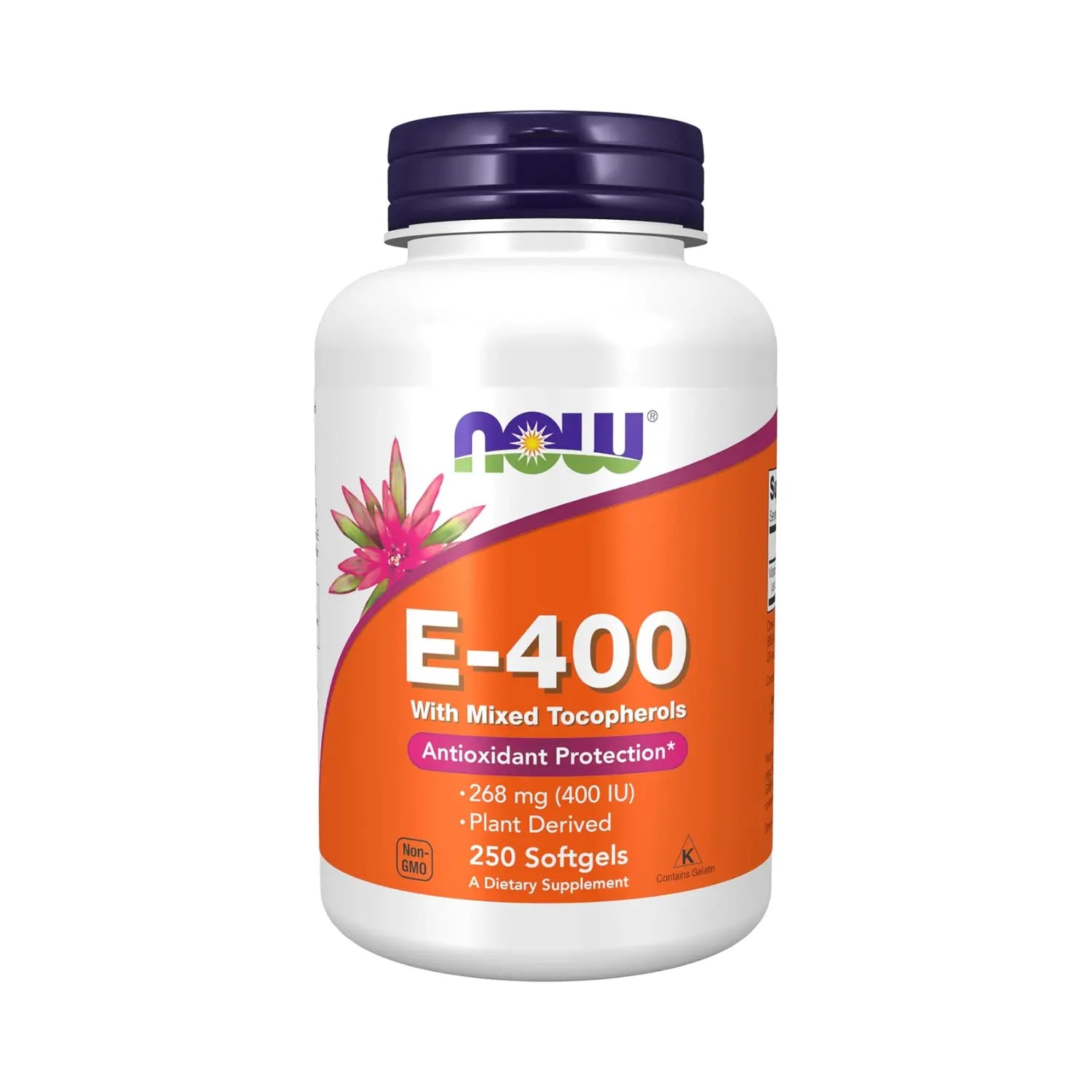 NOW Foods, E-400 con tocoferoles mixtos, 268 mg (400 UI), 250 cápsulas blandas sfn
