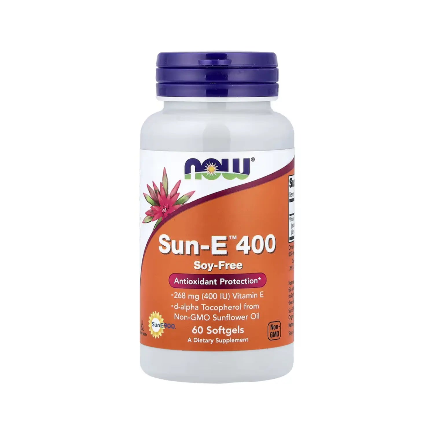 NOW Foods, Sun-E 400, 268 mg (400 UI), 60 cápsulas blandas sfn