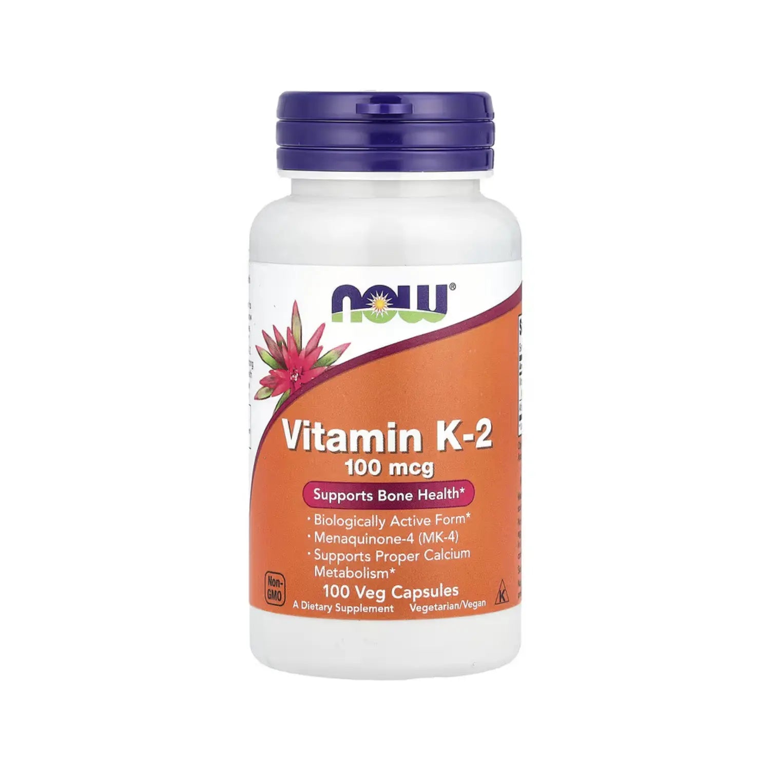 NOW FOODS VITAMINA K-2 HUESOS SALUDABLES 100 VEGCAPS SFN