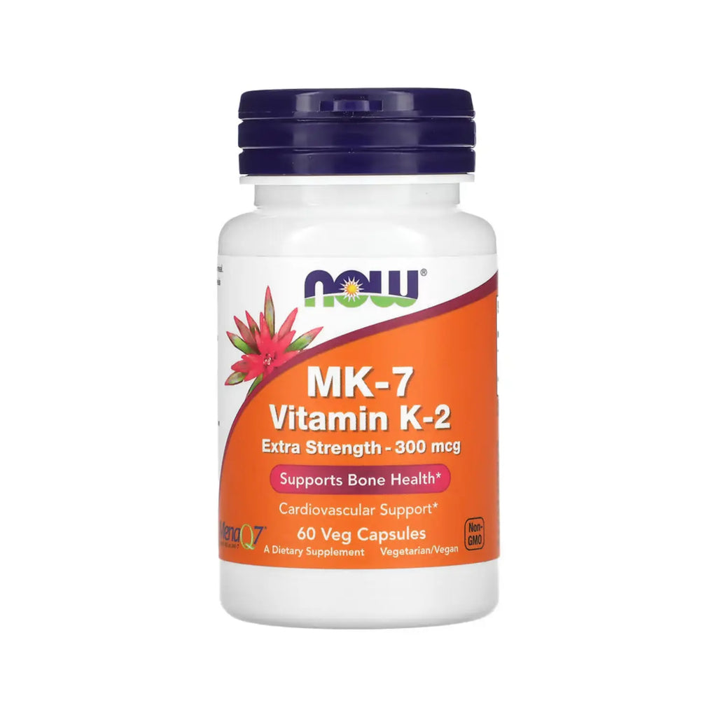 NOW Foods, Vitamina K2 MK-7, Concentración extra, 60 cápsulas vegetales sfn