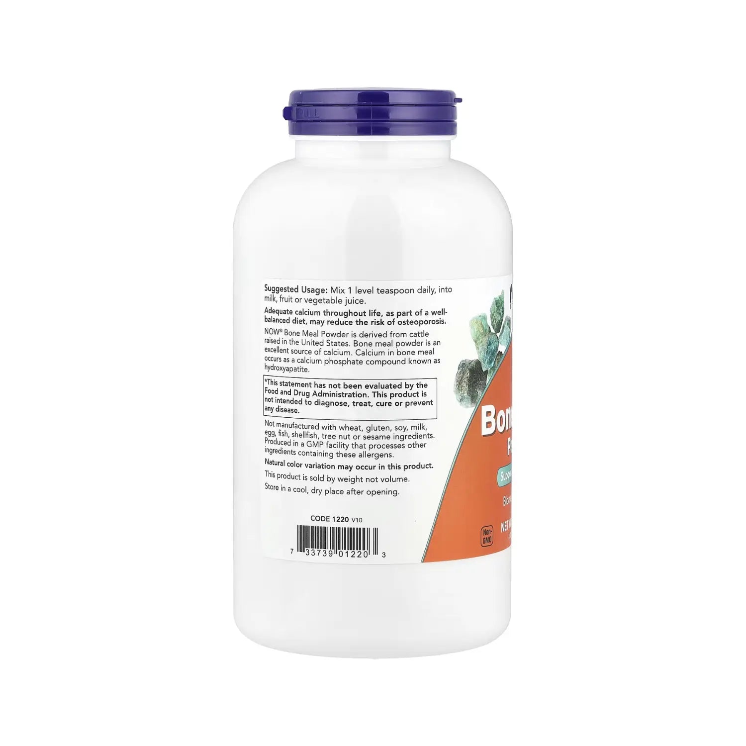 NOW Foods, Harina de huesos en polvo, 454 g (1 lb) sfn