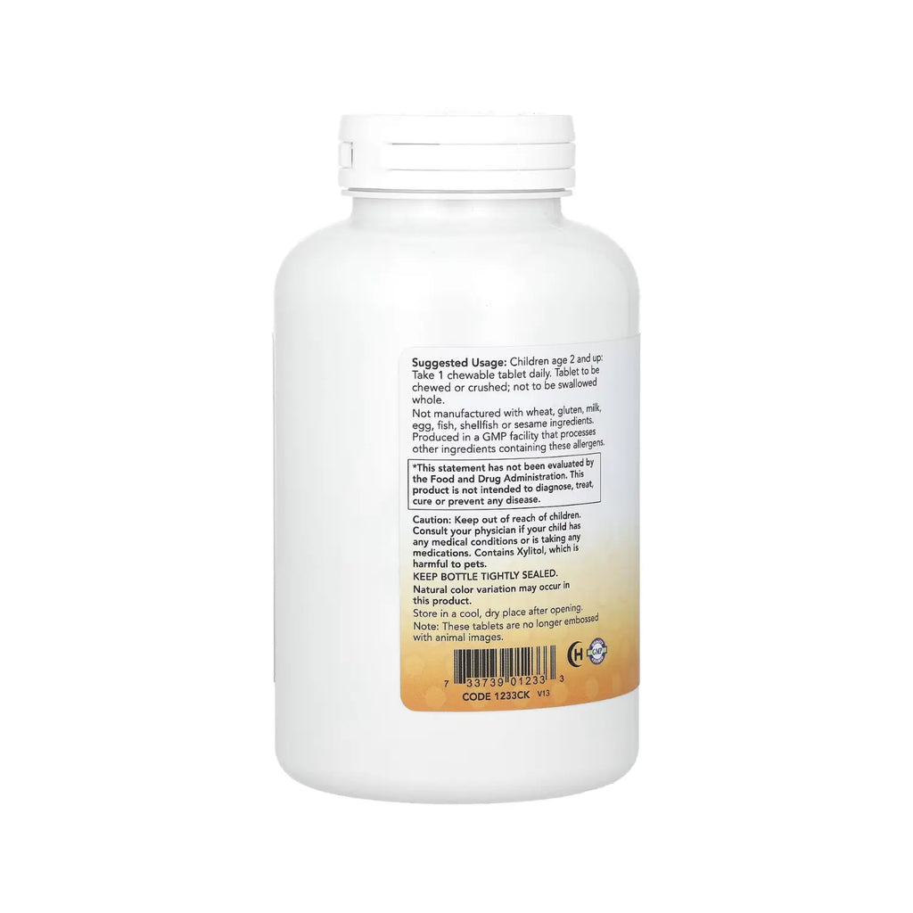 NOW FOODS CALCIO PARA NIÑOS KID CAL 100CAPS MASTICABLES SFN