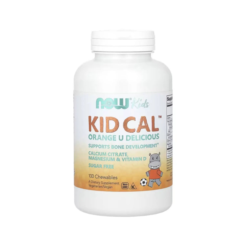 NOW FOODS CALCIO PARA NIÑOS KID CAL 100CAPS MASTICABLES SFN