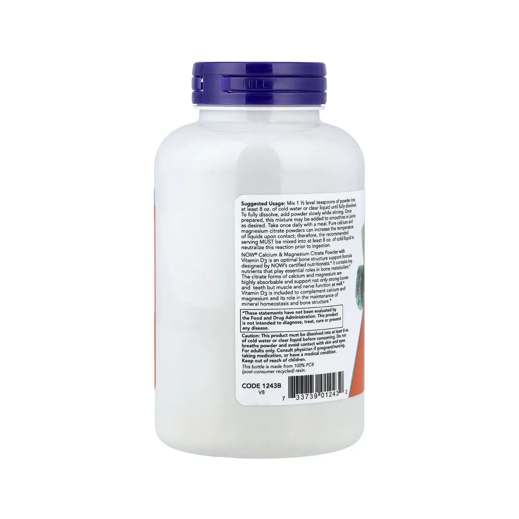 NOW Foods, Calcio y magnesio, 227 g (8 oz) sfn