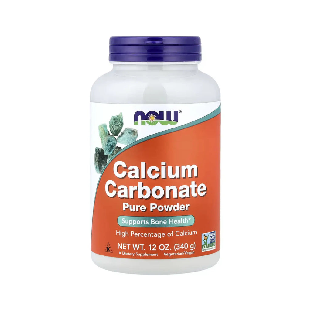 NOW Foods, Polvo de carbonato de calcio, 340 g (12 oz) sfn