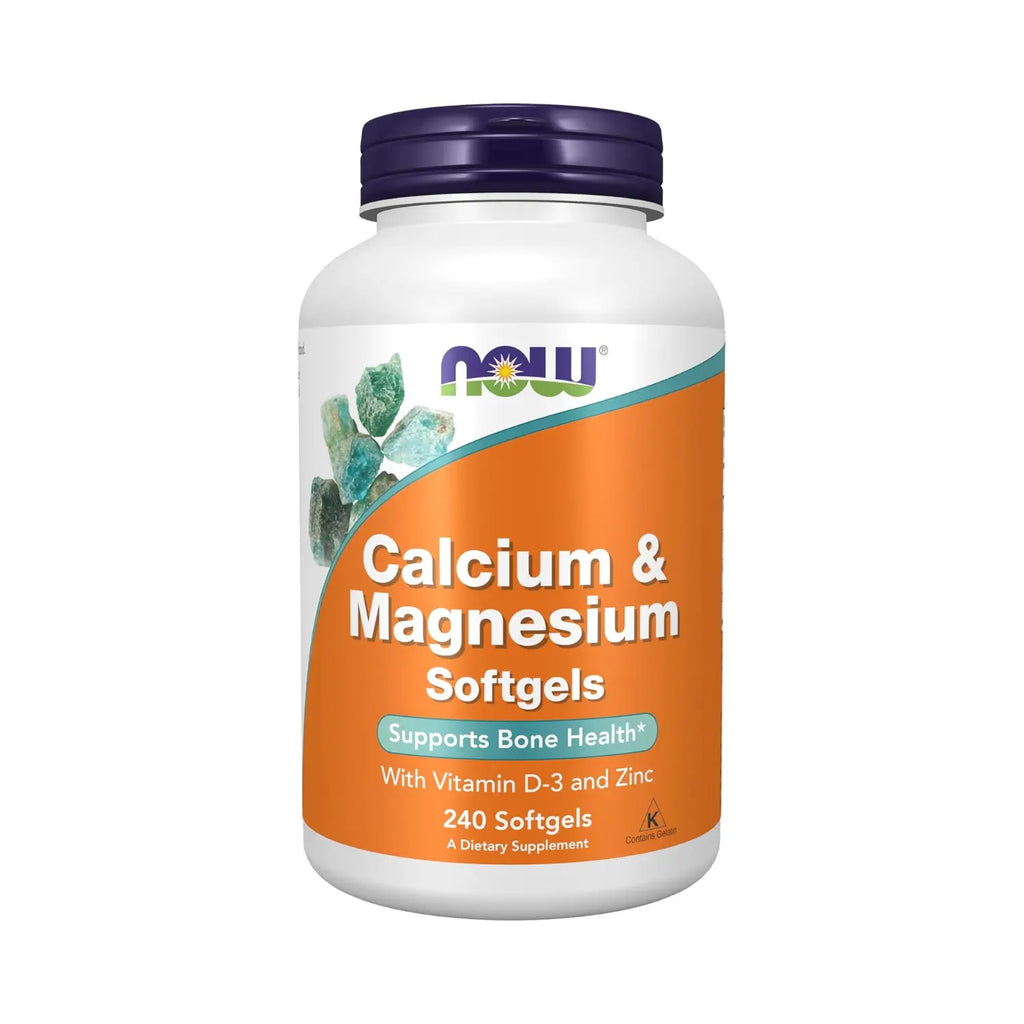 NOW Foods, Calcio y magnesio, 240 cápsulas blandas sfn