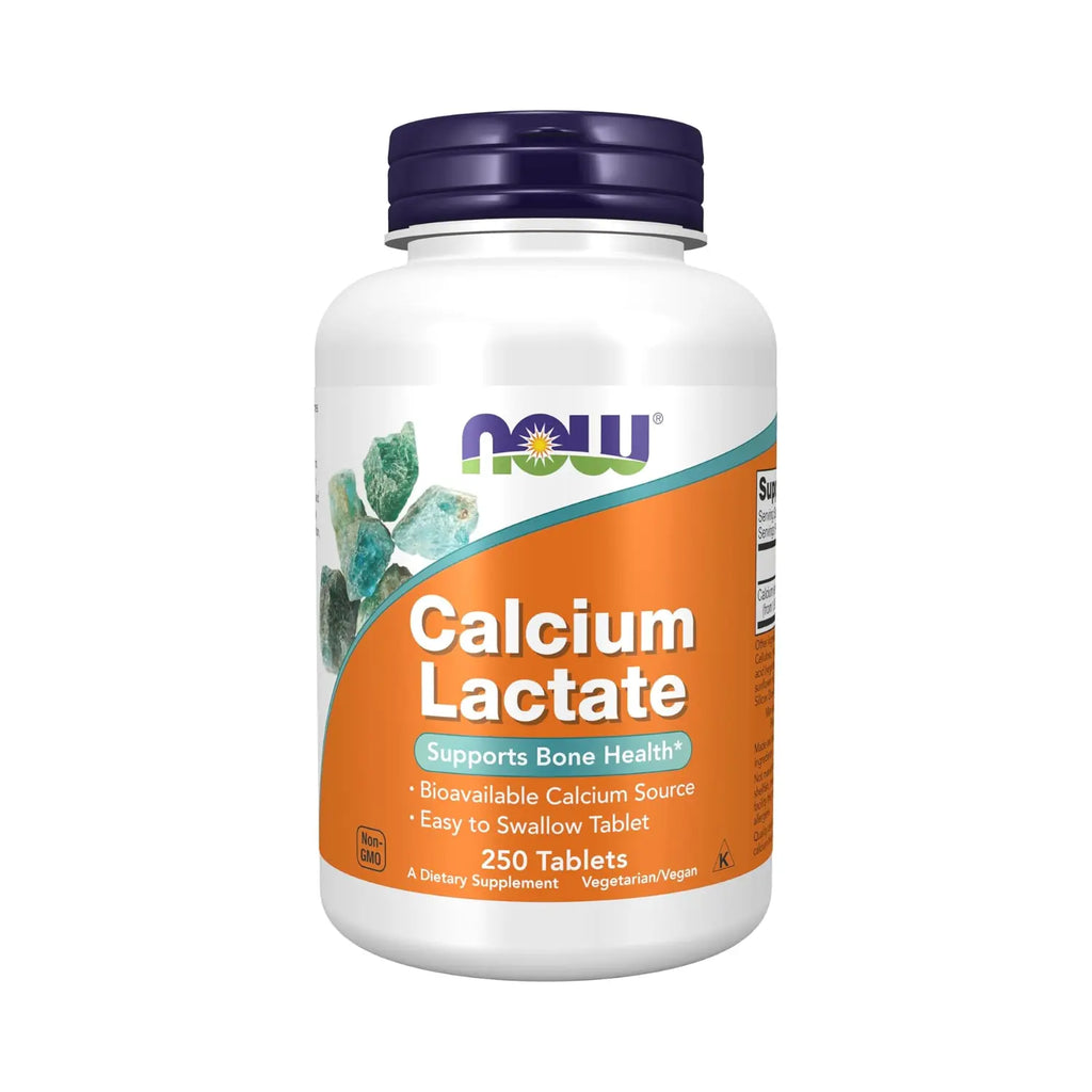NOW Foods, Lactato de calcio, 250 tabletas sfn